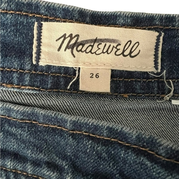 Madewell Asymmetrical Button Jean Skirt 26 - Picture 7 of 8